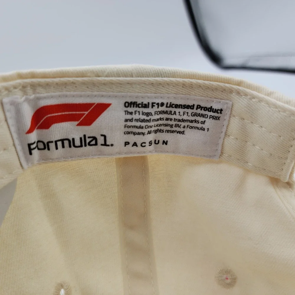 Formula 1 Melbourne Australia Southern Land Twill Snapback‎ Hat Cream NEW w/ Tag